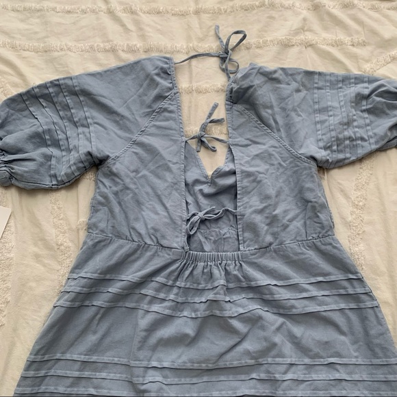 7 for All Mankind Denim Babydoll Dress - Picture 4 of 5